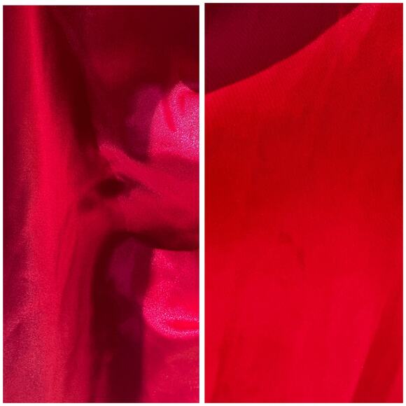 Xscape Red Satin Embellished Mermaid Evening Gown Size 10 Hoco Homecoming Prom - Picture 14 of 15